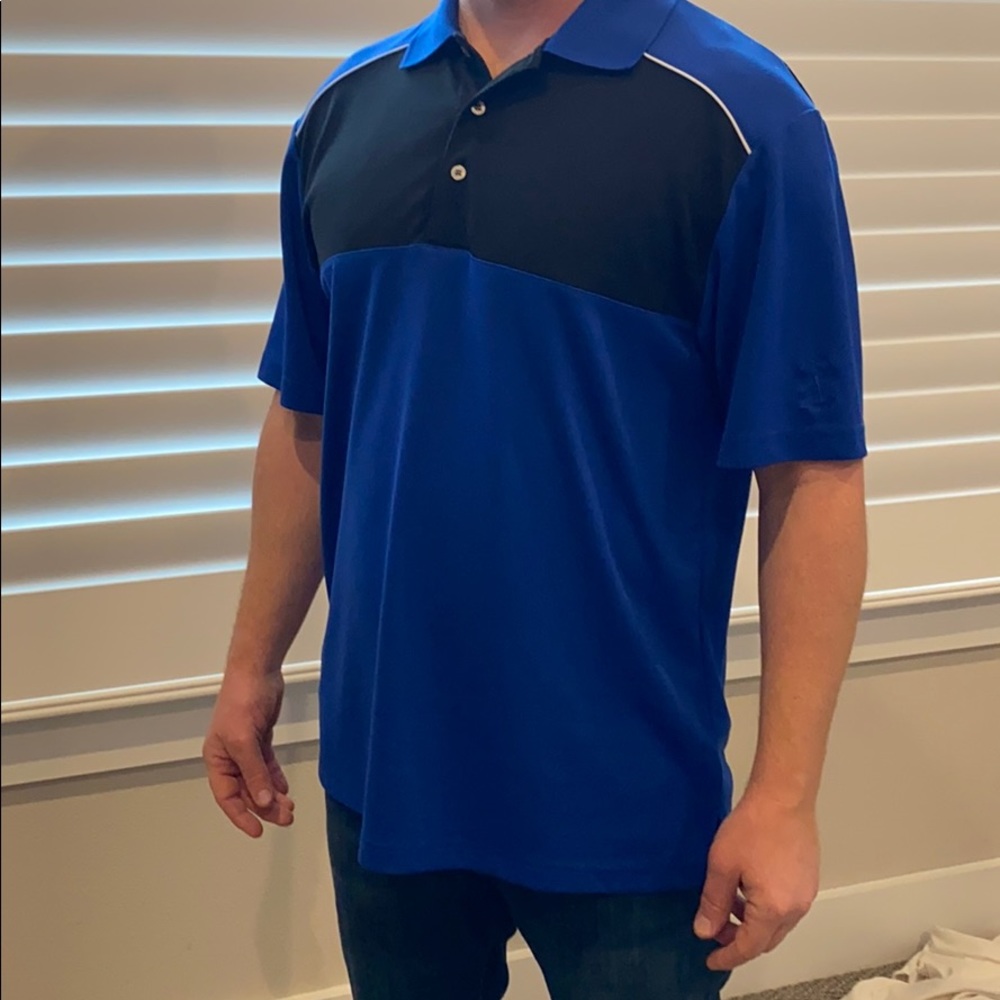 PGA Tour Short Sleeve Airflux Color Block Polo - L